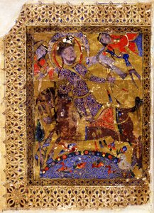 Kuvitus Kitab al-aghanin laulukirjasta tekijältä Muhammad ibn Abi Talib al Badri