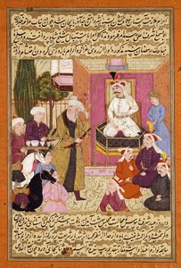 Shah "Abbas en Route Sherwanin ja Azerbaidžanin välillä, vastaanottava Sher Shah, n. 1688