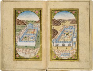 Al-Masjid an-Nabawi Suuressa moskeijassa, 1783 tekijältä Mustafa Halimi