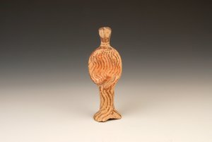 Naisen hahmo, noin 1400-1370 eKr. terrakotta tekijältä Mycenaean