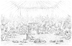 Lääketieteellinen mies ja tiipin sisustus, 1841. tekijältä Myers and Co
