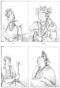 Peorias ja Piankashaws, 1841. tekijältä Myers and Co