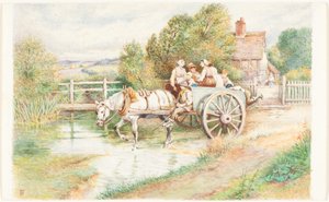 Lapsia kärryissä tekijältä Myles Birket Foster
