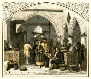Kirkon koristelu jouluna tekijältä Myles Birket Foster