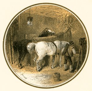 Hevoset tallissa tekijältä Myles Birket Foster