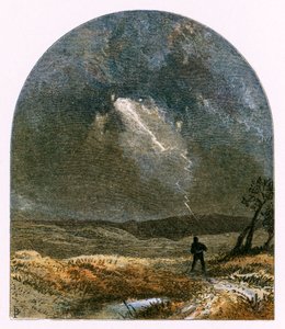 Kuvitus kappaleeseen "Kaunis nuoriso, jonka salama sokeutui" tekijältä Myles Birket Foster