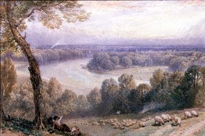 Thames Richmond Hillistä tekijältä Myles Birket Foster