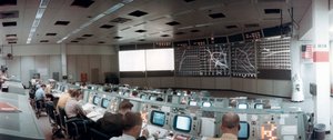 Mission Operations Control Room Mission Control Centressä, Houston, Texas, USA, 1971.ston, 1971. tekijältä NASA Images