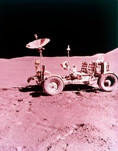 Ensimmäinen Lunar Roving Vehicle, Apollo 15, heinäkuu 1971. tekijältä NASA Images