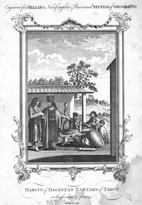Dagestanin tataarien tottumukset Tarcussa, Persian rajoilla, 1780 tekijältä N. C. Goodnight
