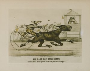 Mud S. - De Great Record Buster tekijältä N. & Ives J.M.(1824 95) (after) Currier