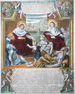 SS. Cosmas ja Damian parantavat köyhiä tekijältä N. Picart