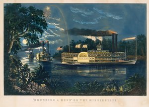 "Mississippin mutkan kiertäminen - jäähyväiskutsu tekijältä Currier and Ives