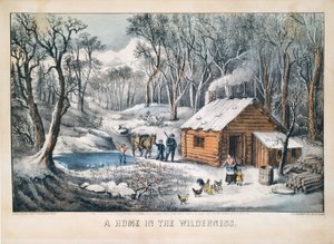 Koti erämaassa tekijältä Currier and Ives