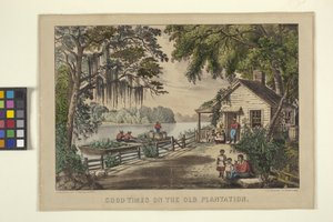 Good Times On The Old Plantation (käsinvärinen litografia)
