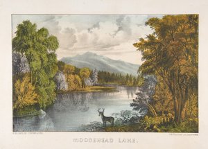 Moosehead Lake, Maine tekijältä Currier and Ives