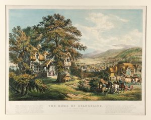 Evangelinen koti tekijältä Currier and Ives
