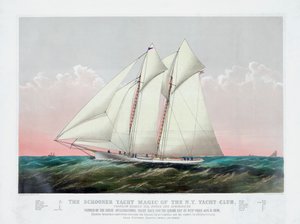 Currier & Ivesin The Schooner Magic of the New York Yacht Club tekijältä Currier and Ives