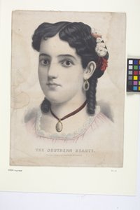 The Southern Beauty (käsinvärjätty litografia)