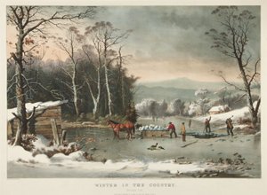 Talvi maalla, jäätä tekijältä Currier and Ives