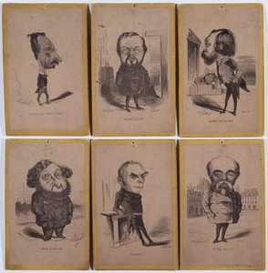 6 muotokuvalatausta (muotokuvalataus): Jules de Premaray (Jules Martial Regnault tekijältä Nadar