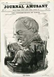 Le Journal Amusantin kansi, 5. toukokuuta 1859 (kaiverrus) tekijältä Nadar