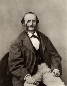 Jacques Offenbach (1819-1880) (m/w valokuva) tekijältä Nadar