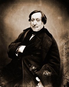 Gioachino Rossinin muotokuva, säveltäjä 1792-1868 (kuva) tekijältä Nadar
