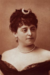 Sibyl Sanderson (1865-1903), amerikkalainen sopraano, valokuva Felix Nadar (1820-1910) tekijältä Nadar
