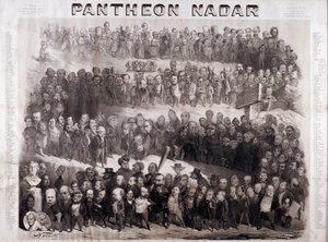 Pantheon Nadar edustaa 1800-luvun suuria historiallisia henkilöitä (intellektuaalisia ja poliittisia persoonallisuuksia) tekijältä Nadar