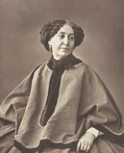 Georges Sand, syntynyt Amantine Lucile Aurore Dupin, ranskalainen kirjailija, 1804-1876, 1864. tekijältä Nadar