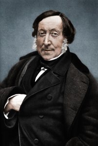 Gioachino Rossini 1792-1868, italialainen säveltäjä tekijältä Nadar