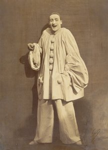 Pierrot Laughing, 1855. tekijältä Nadar