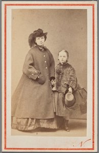Muotokuva Jadwiga Garczyńskasta, o.s. Pruszak (1834-1917), tyttärensä kanssa tekijältä Nadar