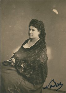 [Judith Gautier] tekijältä Nadar [Gaspard Félix Tournachon]
