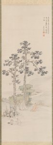 Näytteenotto teetä Wu-puiden alla, 1840. tekijältä Nakabayashi Chikuto