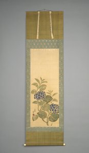 Hortensia, 1800-luvun alku (muste ja akvarelli paperille)