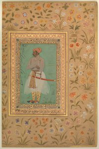 Maharaja Bhim Kanwarin muotokuva tekijältä Nanha