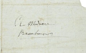 Kirje Josephine de Beauharnaisille
