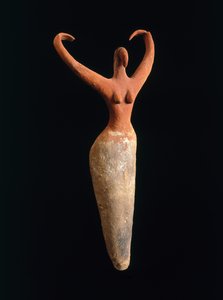 Naishahmo, n. 3500-3400 eaa (savi ja pigmentti)