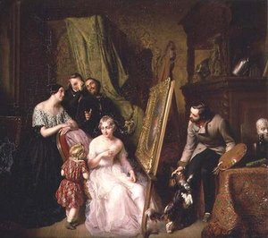 Muotokuva (paneeli) tekijältä Narcisse Alexis Joseph Léopold Baudin