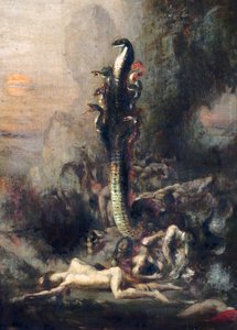 Hercules ja Lernaean Hydra, Gustave Moreaun mukaan, n. 1876 (yksityiskohta 226576)