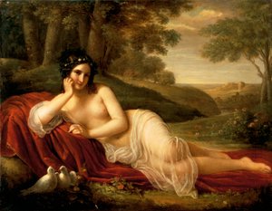 Venus makaamassa, kirjoittanut Natale Schiavoni (1777-1858)