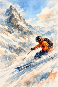 Dynamic Mountain -laskija tekijältä Natalie Bruns