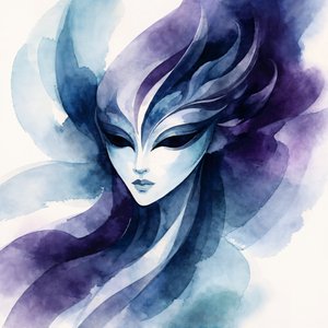 Ethereal Blue -naamio tekijältä Natalie Bruns