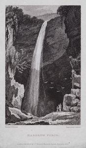 Hardrow Force (kaiverrus) tekijältä Nathaniel (after) Whittock