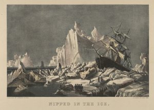 Nipped in the Ice, 1876-94., 1876-94. Tekijät: Nathaniel Currier, James Merritt Ives, Currier ja Ives. tekijältä Currier and Ives