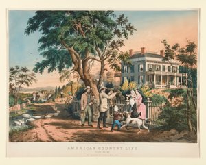 American Country Life: lokakuun iltapäivä tekijältä Nathaniel Currier