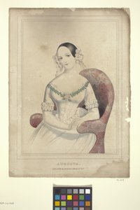 Augusta (käsinvärinen litografia) tekijältä Nathaniel Currier