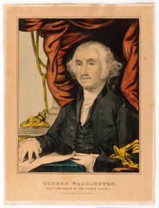 George Washington, Yhdysvaltain ensimmäinen presidentti. tekijältä Nathaniel Currier